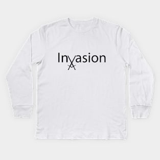 Invasion artistic design Kids Long Sleeve T-Shirt